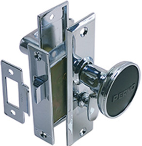 Perko - Mortise Latch Set W/ Turn Button - 0960DP0CHR