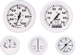 Riverside - Dress White Tach W/ Hourmeter - 6k Rpm - F33132 Riverside - Dress White Tach W/ Hourmeter - 6k Rpm - F33132