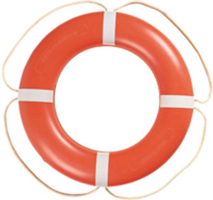 Taylor Made - Aero Life Ring (30") Orange W/white Rope - 570003 Taylor Made - Aero Life Ring (30") Orange W/white Rope - 570003