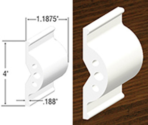 Taylor Made - Hd Side Profile Edging (6 Ft) - White - 96037 Taylor Made - Hd Side Profile Edging (6 Ft) - White - 96037
