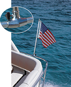 Taylor Made - Ss Rail Mount Flag Pole Socket (1/4") - 974 Taylor Made - Ss Rail Mount Flag Pole Socket (1/4") - 974