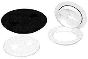 T-h Marine - Screw Out Deck Plate (6") - Black - DPS-6-1-DP T-h Marine - Screw Out Deck Plate (6") - Black - DPS-6-1-DP