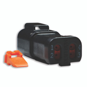 Cdi Electronics - Evinrude, Johnson And Gale Outboard Motors Deutsch Receptacle 4-pin 4 (923-6509)