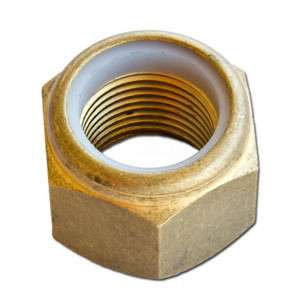 Marine Machining & Manufacturing - 1-12 Sae Brass Nylock Nut (1-12 Nylock Nut) Marine Machining & Manufacturing - 1-12 Sae Brass Nylock Nut (1-12 Nylock Nut)