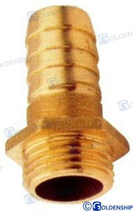 Recmar - Brass Hose Adap M 1/4" - 8mm (gs30108)