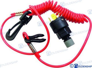 Recmar - Kill Switch W/coil Lanyard (gs11290) Recmar - Kill Switch W/coil Lanyard (gs11290)
