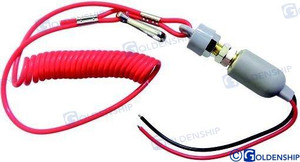 Recmar - Kill Switch W/coil Lanyard (gs11292) Recmar - Kill Switch W/coil Lanyard (gs11292)