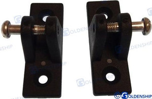 Recmar - Nyl Deck Hinge Blk (pr) (gs72236)