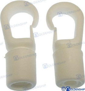 Recmar - Nyl Hook Wht 5-6 Mm (2pk) (gs60133)