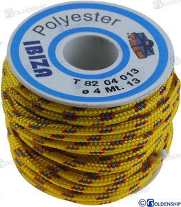 Recmar - Poly Braided Rope 4mm Yel (gs60152) Recmar - Poly Braided Rope 4mm Yel (gs60152)