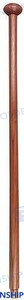 Recmar - Wood Flag Pole 80 Cms (gs73306)