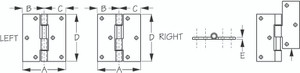 Sea Dog Marine - Aluminum Lift Gate Hinge Right (207735-1)