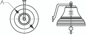 Sea Dog Marine - Brass Bell Heavy Duty - 8" - Sea-dog Line (455880-3) Sea Dog Marine - Brass Bell Heavy Duty - 8" - Sea-dog Line (455880-3)