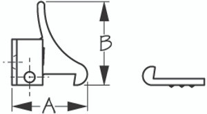 Sea Dog Marine - Brass Elbow Catch (222335-1) Sea Dog Marine - Brass Elbow Catch (222335-1)