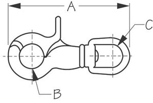 Sea Dog Marine - Bronze Trigger Snap (136800-1)