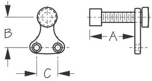 Sea Dog Marine - Chrome Brass Wndo Antirattle Fstnr (322210-1)