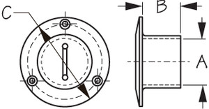 Sea Dog Marine - Cst Pipe Deck Fill Waste 1-1/2 (351353-1) Sea Dog Marine - Cst Pipe Deck Fill Waste 1-1/2 (351353-1)