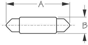 Sea Dog Marine - Light Bulb No212-2 Fasten 12v-.74a (441212-1)