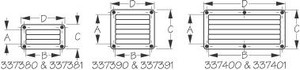 Sea Dog Marine - Louvered Vent 4-7/8x10-1/8 - Sea-dog Line - 337401 (337401-1)