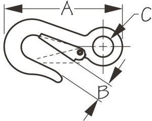 Sea Dog Marine - Nickel Plated Mooring Snap 4" (155841-1)