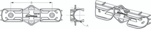 Sea Dog Marine - Nylon Boat Hook & Pole/paddle Clip (491361-1) Sea Dog Marine - Nylon Boat Hook & Pole/paddle Clip (491361-1)