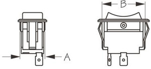 Sea Dog Marine - Rocker Switch (spark Plug) Ilmntd On/off/on (420258-1)
