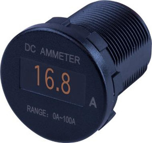 Sea Dog Marine - Round Oled Dc Ammeter 0a-100 A (421620-1)