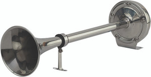 Sea Dog Marine - Single Trumpet Horn Stainless Steel (431510-1) Sea Dog Marine - Single Trumpet Horn Stainless Steel (431510-1)