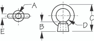 Sea Dog Marine - Stainless Steel Eye Nut - 8 Mm (078208)