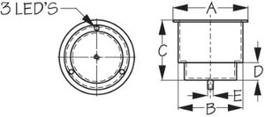 Sea Dog Marine - Stainless Steel Flush Mount Drink Holder - Sea-dog Line - 588071 (588071-1)