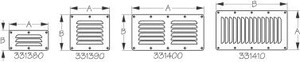 Sea Dog Marine - Stainless Steel Louvered Vent 5"x4 -5/8" (331390-1) Sea Dog Marine - Stainless Steel Louvered Vent 5"x4 -5/8" (331390-1)