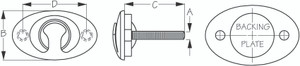 Sea Dog Marine - Stainless Steel Ski Tow Flush Mount - Sea-dog Line (371840) Sea Dog Marine - Stainless Steel Ski Tow Flush Mount - Sea-dog Line (371840)