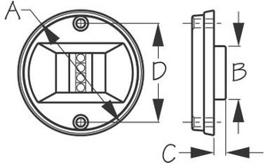Sea Dog Marine - Stainless Steel Transom Light - Led Nylon Base (400060-1) Sea Dog Marine - Stainless Steel Transom Light - Led Nylon Base (400060-1)