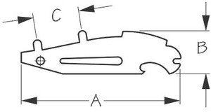Sea Dog Marine - Stainless Steel Universal Deck Plate Key - Sea-dog Line - 335695 (335695-1) Sea Dog Marine - Stainless Steel Universal Deck Plate Key - Sea-dog Line - 335695 (335695-1)