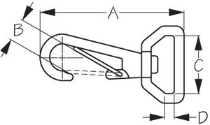 Sea Dog Marine - Stainless Steel Webbing Baby Snap (145045) Sea Dog Marine - Stainless Steel Webbing Baby Snap (145045)