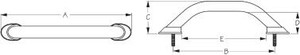 Sea Dog Marine - Standard Mount Handrail 10 (254509-1) Sea Dog Marine - Standard Mount Handrail 10 (254509-1)