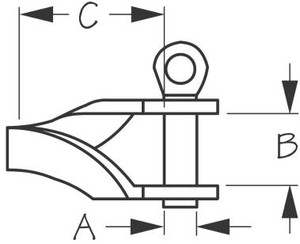 Sea Dog Marine - Twisted Shackle 9/16x1-3/8 (3/16) (140175)