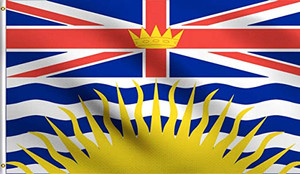 Taylormade - Bc Provincial  Flag 12x24 (1331)