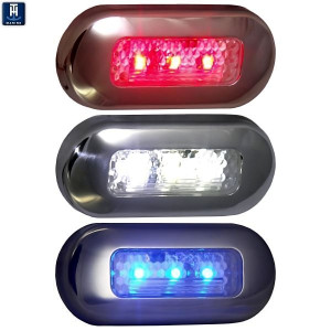 Th Marine - Oblong Courtesy Light (led-51824-dp) Th Marine - Oblong Courtesy Light (led-51824-dp)