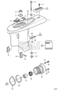 Volvo Penta - Flange Lock Nut - Volvo Penta (984054)