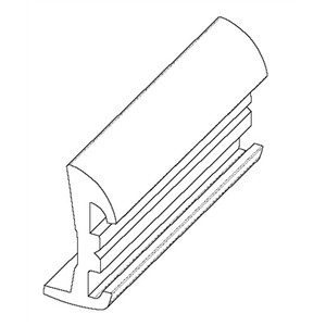 Barbour Plastics - Rigid Rub Rail - 50' - AL-2235-R Barbour Plastics - Rigid Rub Rail - 50' - AL-2235-R