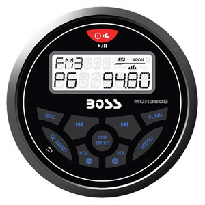 Boss Audio Systems - Bluetooth Gauge Radio - MGR350B Boss Audio Systems - Bluetooth Gauge Radio - MGR350B