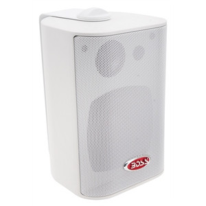 Boss Audio Systems - Speaker Outdoor 200w Wht - MR4.3W Boss Audio Systems - Speaker Outdoor 200w Wht - MR4.3W