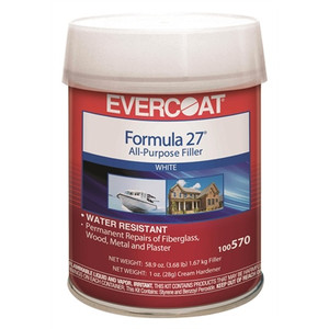 Fibre Glass Evercoat - Mp Marine Putty Wht .5pt - 100572 Fibre Glass Evercoat - Mp Marine Putty Wht .5pt - 100572