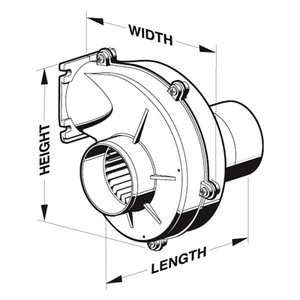 Xylem - Blower Flg 3" 105cfm 12v - 35115-0020 Xylem - Blower Flg 3" 105cfm 12v - 35115-0020