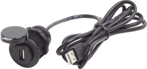 Blue Sea - 12vdc Usb 2.0 Port W/ Ext Cable - 1044-BSS