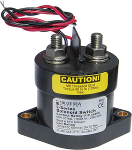 Blue Sea - Solenoid L 250a 12/24v - 9012-BSS Blue Sea - Solenoid L 250a 12/24v - 9012-BSS