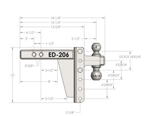 Bulletproof - 2.0' Extreme Duty 6' Drop/rise - ED206