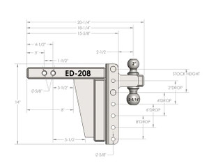 Bulletproof - 2.0' Extreme Duty 8' Drop/rise - ED208