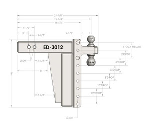 Bulletproof - 3.0' Extreme Duty 12' Drop/rise - ED3012